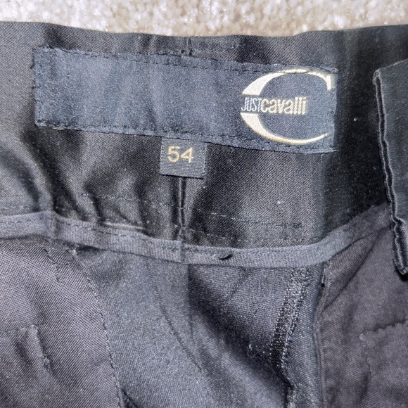 Just Cavalli Textured Striped loose fit dress pants Sz 54 - Picture 6 of 16